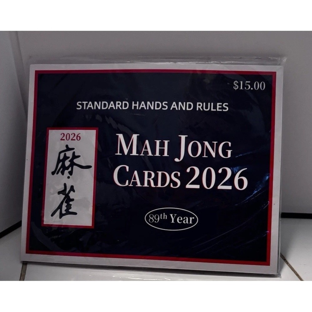 Mah Jongg 2026 Standard Hands & Rules Playing Cards (89th Year)[A4]